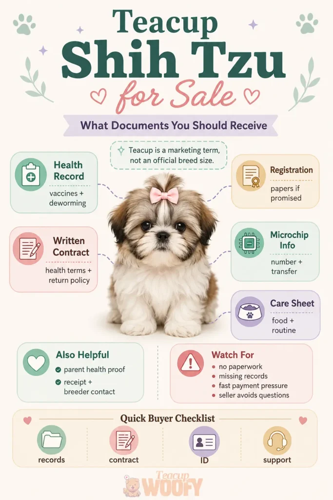 What Documents You Should Receive - Teacup Shih Tzu for sale3