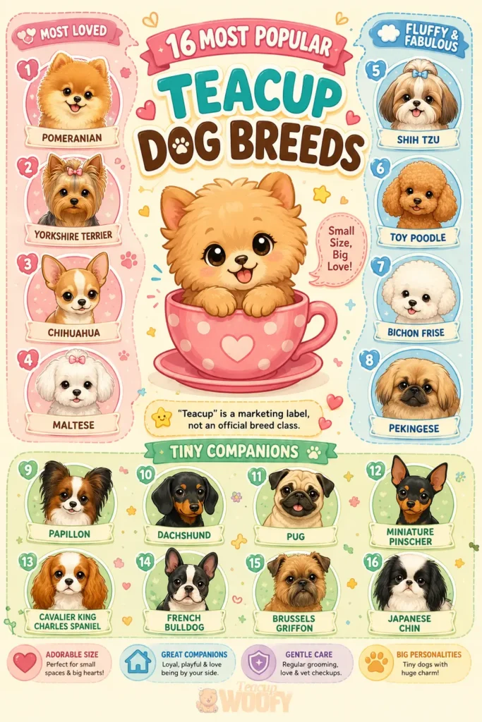Quick Comparison of the Most Popular Teacup Breeds
