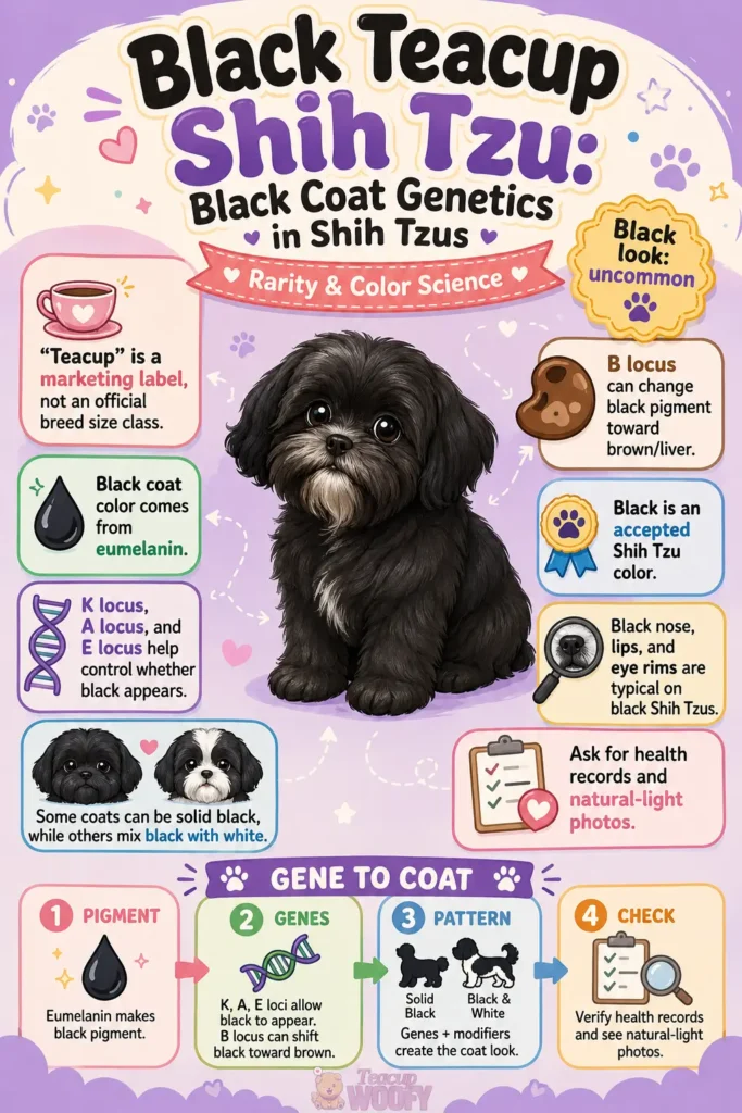 Black Coat Genetics in Shih Tzus - Black Teacup Shih Tzu_ Rarity & Coat Facts3