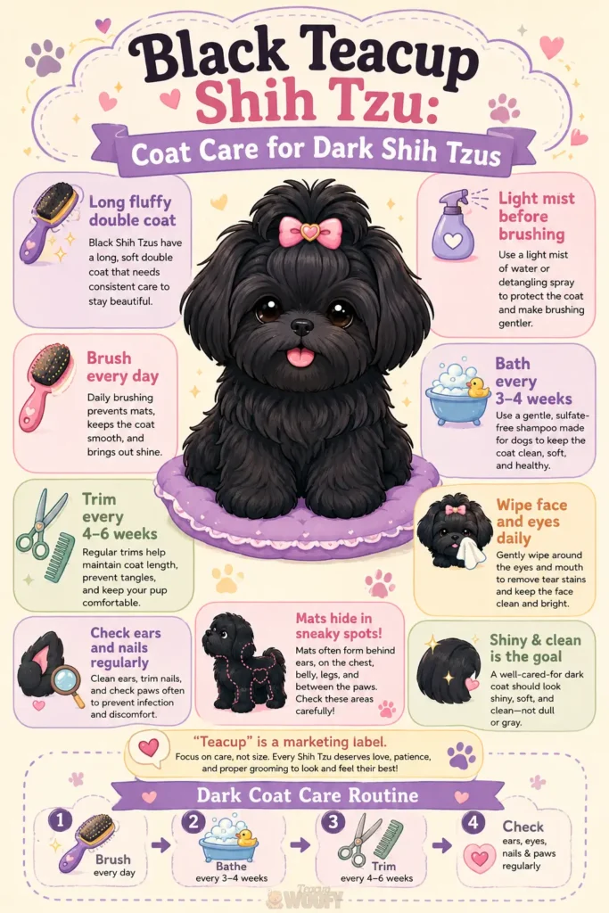 Coat Care for Dark Shih Tzus - Black Teacup Shih Tzu_ Rarity & Coat Facts3