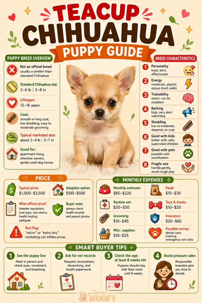 Cute teacup Chihuahua puppy guide