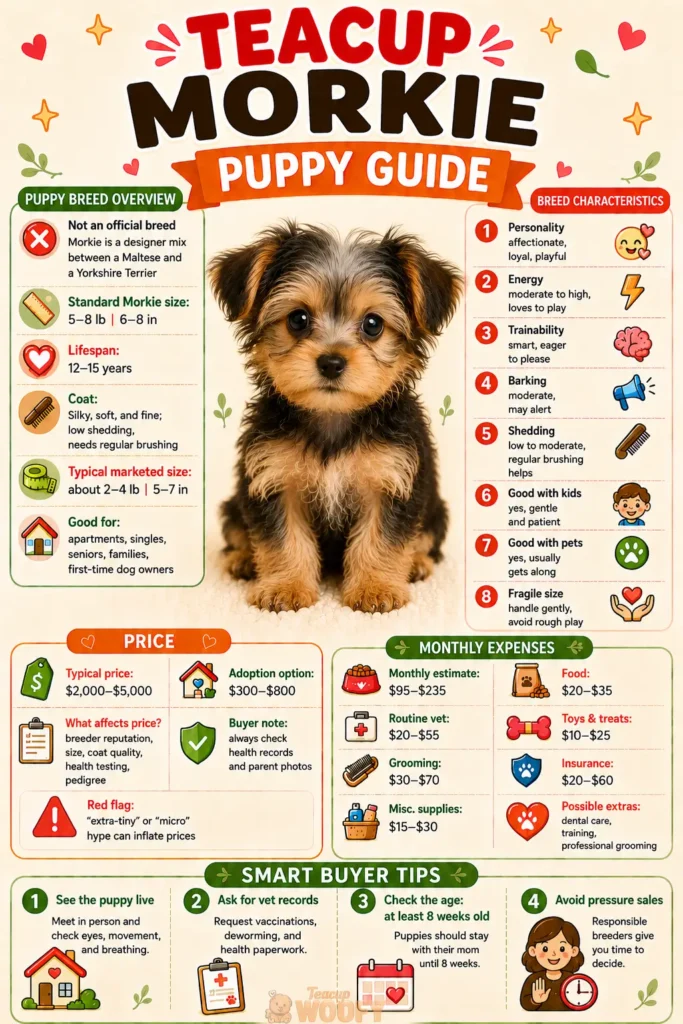 Cute teacup Morkie puppy guide
