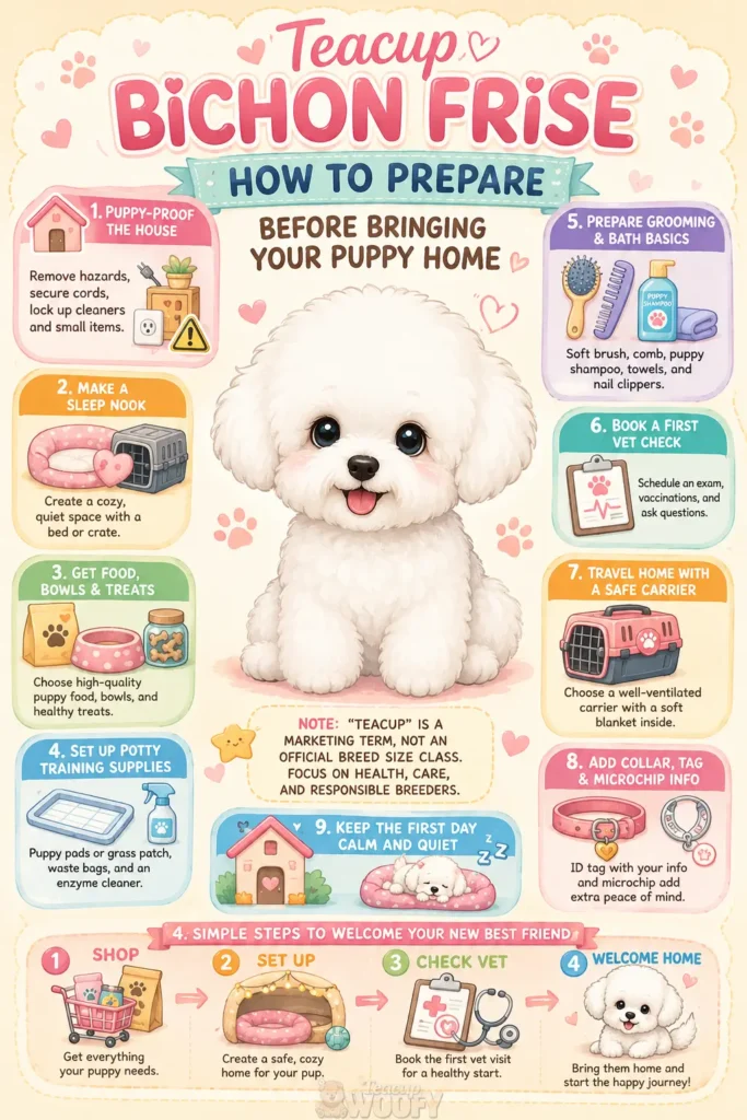 How to Prepare Before Bringing Your Puppy Home - Teacup Bichon Frise for Sale - Teacup Bichon Frise for Sale (Guide)3