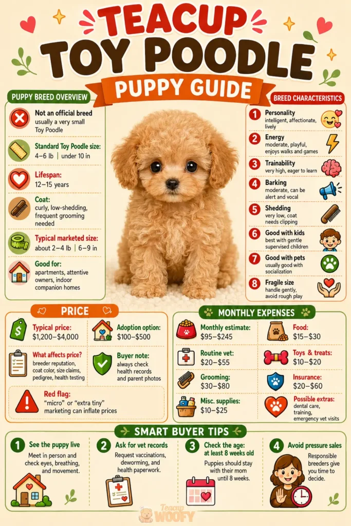 Puppy guide for teacup toy poodle