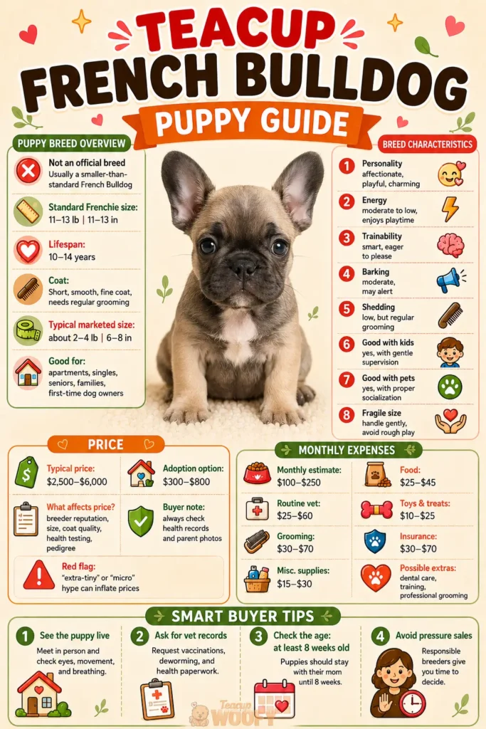 Teacup French Bulldog puppy guide
