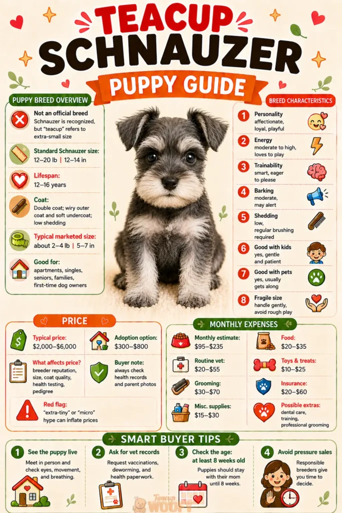 Teacup Schnauzer puppy guide